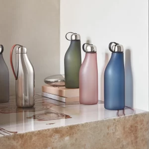 Georg Jensen Trinkflaschen Georg Jensen Sky Trinkflasche 0,50ltr. Blau Edelst./Kunststoff 7