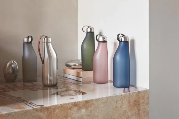 Georg Jensen Trinkflaschen Georg Jensen Sky Trinkflasche 0,50ltr. Blau Edelst./Kunststoff 3