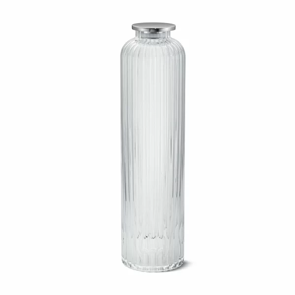 Karaffen Georg Jensen Bernadotte Karaffe Mit Deckel 1,10ltr. Glas/ Edelstahl 1