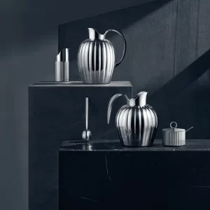 Isolierkannen Georg Jensen Bernadotte Thermoskanne/Druckknopf 0,8ltr. New Gen 7