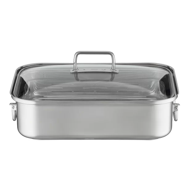 Rösle Expertiso Bräter 38x28cm Rechteckig Mit Deckel Edelstahl 1